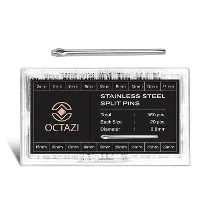 Image of OCTAZI 360pcs Watch Strap Pins Link Removal Tool Kit Band Spring Bars Pin Remover Repair 8 25mm Stainless Steel