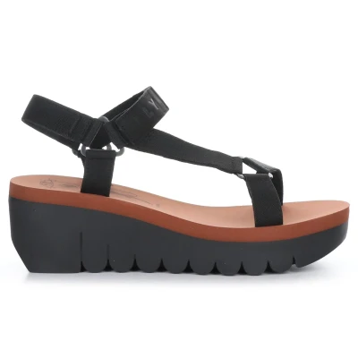 Image of YEFA726FLY Leather Textile Women&#039;s Slingback Sandals