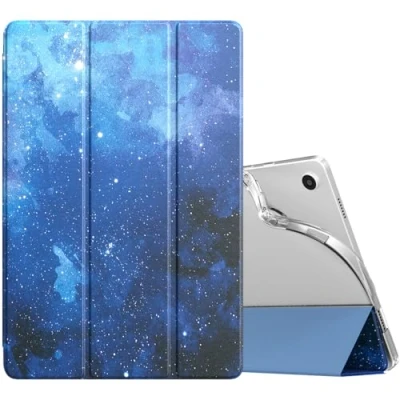 Image of TiMOVO Case for Samsung Galaxy Tab A9+/A9 Plus 11&quot; 2023, Slim Soft TPU Translucent Frosted Back Protective Cover A9+ Tablet SM X210/X216/X218, Auto Wake/Sleep, Blue Starry Sky