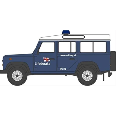 Image of Oxford Diecast NDEF014 Land Rover Defender Station Wagon RNLI