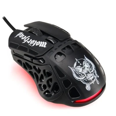 Image of Subsonic Motorhead Wired Gaming Mouse 7200 Dpi Optical Sensor Ergonomic Shape 7 Programmable Buttons Officially Licensed Gift