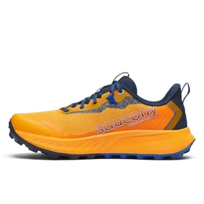 Image of Saucony Men&#039;s Peregrine 15, Peel/Navy, 12 UK