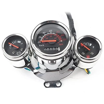 Image of Motorcycle Tachometer,Motorcycle Instrument Digital Tachometer Speedometer Odometer Meter Gauge Kit