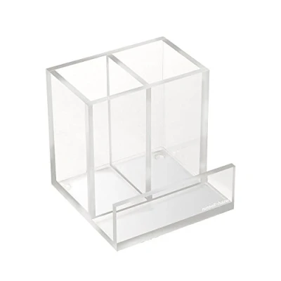 Image of RUSSELL+HAZEL Acrylic Pen + Pencil Bloc, Clear 4&quot; x
