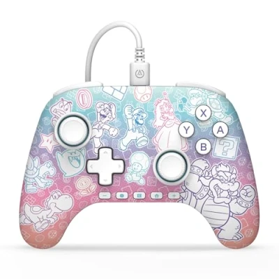 Image of POWERA Advantage Wired Controller for Nintendo Switch 2.0 Mushroom Kingdom