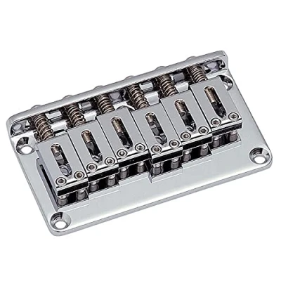 Image of Gotoh® GTC 102 Standard Series Hard Tail Bridge Non Tremolo for Electric Guitar Colour: Chrome