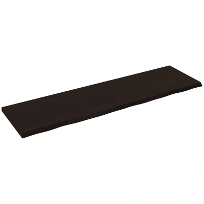 Image of vidaXL Table Top Dark Brown 180x50x(2 4) cm Treated Solid Wood Oak