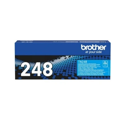 Image of BROTHER TN 248C Toner Cartridge, Cyan, Single Pack, Standard Yield, Includes 1 x Genuine Supplies