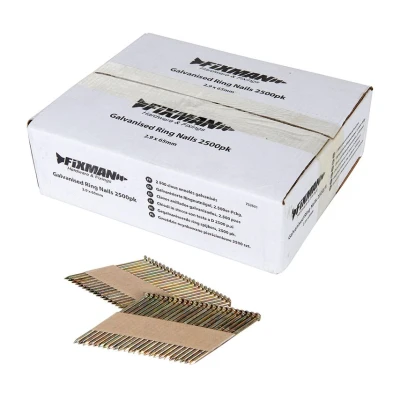 Image of Fixman Galvanised Ring Nails 2500pk 2.9 x 65mm