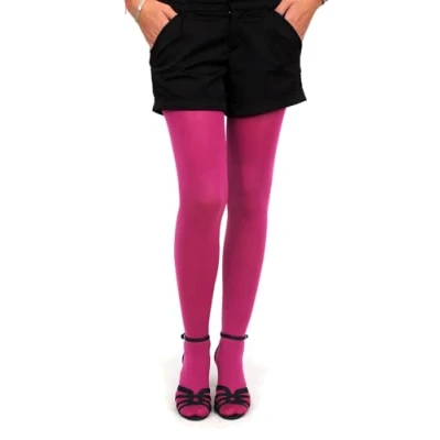 Image of MILKY SILK Semi Opaque Microfiber Tights 40 Denier (Raspberry, XL)