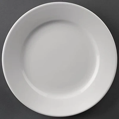 Image of Olympia Athena Wide Rimmed Plates 165mm/6 1/2&quot; White (12 Pack)