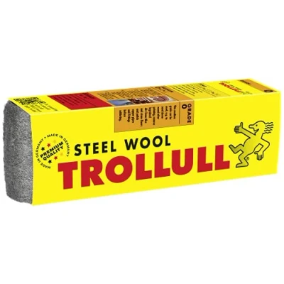 Image of TROLLULL Steel Wool Wire 200g medium 0 can be used to sand wood, remove dirt from tiles and stone floors, polish copper pipes fittings