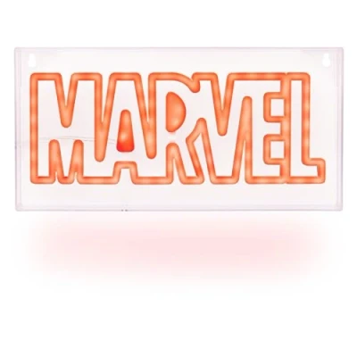 Image of Marvel LED Neon Light Officially Licensed Free Standing or Wall Mountable Sign Game Room Accessories and Film Memorabilia Decor Paladone