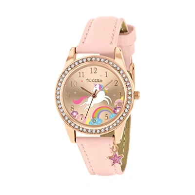 Image of Tikkers Girl&#039;s Analog Quartz Unicorn Watch with Polyurethane Strap TK0201