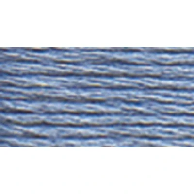 Image of DMC 117 160 Mouline Stranded Cotton Six Strand Embroidery Floss Thread, Medium Grey Blue, 8.7 Yard