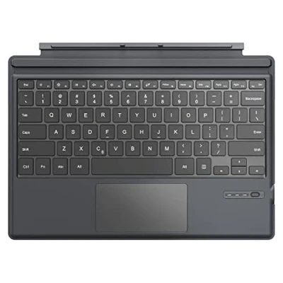 Image of MoKo Type Cover Compatible for Microsoft Surface Pro 7 Plus/Pro / 6 5 4 /Pro 3, Lightweight Slim Wireless Bluetooth Keyboard with Touchpad and Built in Rechargeable Battery