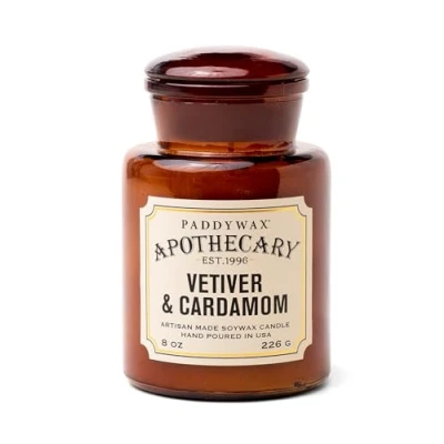 Image of Paddywax Scented Candles Artisan Apothecary Candle, 226g, Vetiver &amp; Cardamom