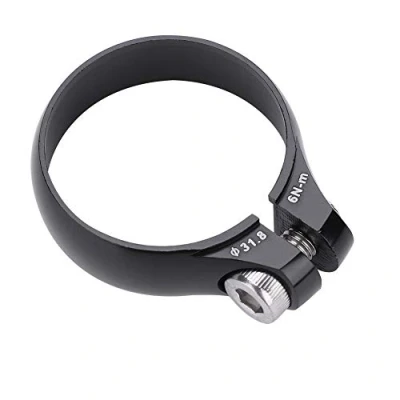 Image of Seat Post 27.2 Collar, Quick Release Clamp, 2 Colours Clamp Latch Inclutters I 31.8 mm Replacement for Substitution Lightweight (Black)
