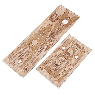 Image of Wooden Deck for Tamiya 78013 1/350 German WWII Battleship Bismarck Model Replacement Accessories