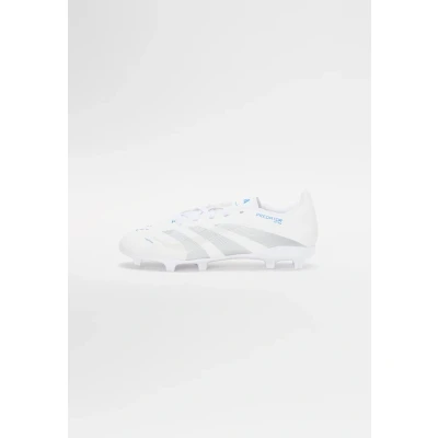 Image of adidas Performance Predator League Unisex Moulded stud football boots for kids, Size: 3, White/silver met/bright royal Textile/synthetics