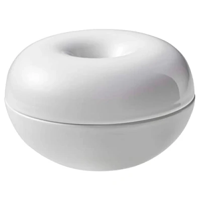 Image of Yamazaki Decorative Bowl, Ceramic, White, Standard Size