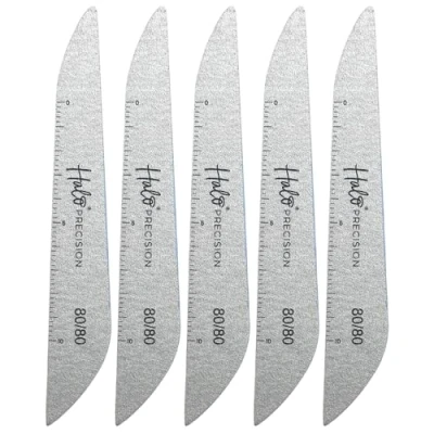 Image of Halo Elite Precision Zebra Nail Files 80/80 Grit (Pack of 5)