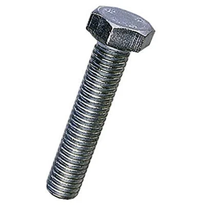 Image of Merriway BH02764 (4 Pcs) Steel Hex Head Bolts with Nuts, M5 x 75mm Bright Zinc Plated Pack of 4 Pieces