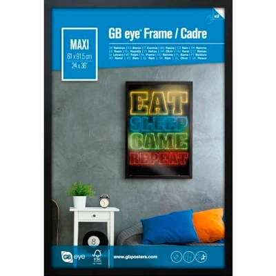 Image of GB Eye Contemporary Wooden Black Picture Frame Maxi 61 x 91.5cm