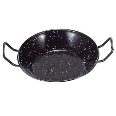 Image of La Ideal Enamelled Steel Deep Pan, Black, 36 cm, Pack of 1