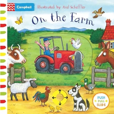 Image of On the Farm: A Push, Pull, Slide Book (Campbell Axel Scheffler, 5)