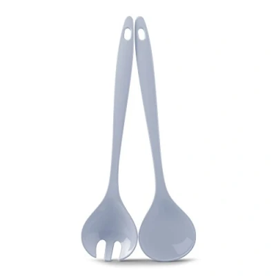 Image of Zeal G205B Salad Servers, Duck Egg Blue