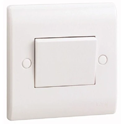 Image of Eaton P041 Premera 1 Gang 2 Way Broad Switch, Plastic, White, 10 A
