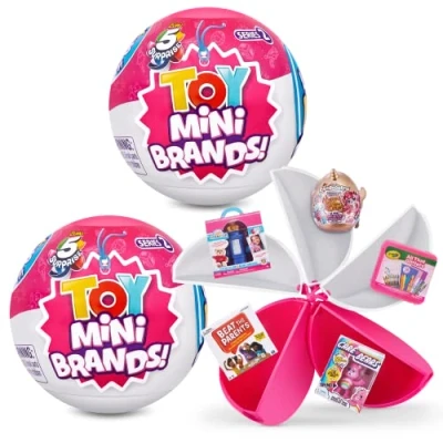 Image of 5 Surprise Toy Mini Brands Series 2 Capsule Collectible Toy, Toys Mystery Real Miniature Collectibles (2 Pack)