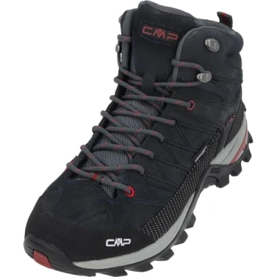 Image of CMP Men&#039;s Rigel Mid Trekking Shoe Wp Shoes, Asphalt Syrah 62bn, 5 UK