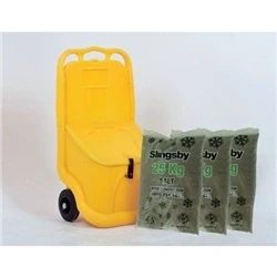 Image of Mobile Salt and Grit Bin Kit Yellow 75L with De icing 399638