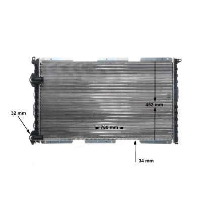 Image of 91141743 Engine radiator MAHLE ORIGINAL CR 526 000S RENAULT: MASTER 2 Kasten, Bus, VAUXHALL: Movano Mk1, Mk1 Platform / Chassis