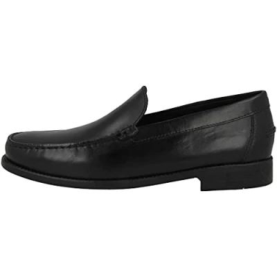 Image of Geox Men&#039;s U New Damon Moccasins, Black, 9.5 UK