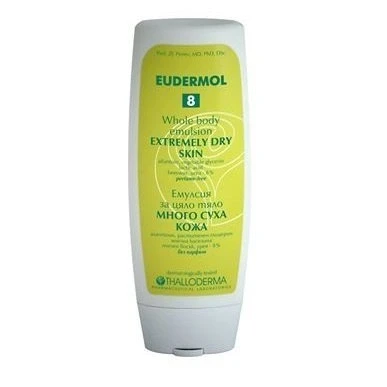 Image of Eudermol 8 Whole Body Emulsion for Extremely Dry Skin With 8% Urea, Vegetable Glycerin, Lactic Acid, Allantoin &amp; Beeswax Perfume Free 200ml