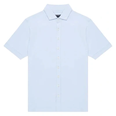 Image of French Connection Pique Oxford Shirt XX Large (Blue)