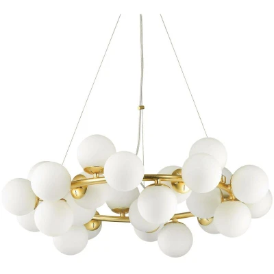 Image of Dna 25 Light Globe Ceiling Pendant White, G9
