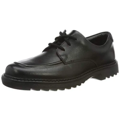 Image of Clarks Men&#039;s Asher Grove Derbys, Black (Black Leather), 4 UK