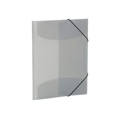 Image of HERMA Elastic Folder Translucent in Grey, A3, Sturdy Plastic, with 3 Inner Flaps, 1 Span