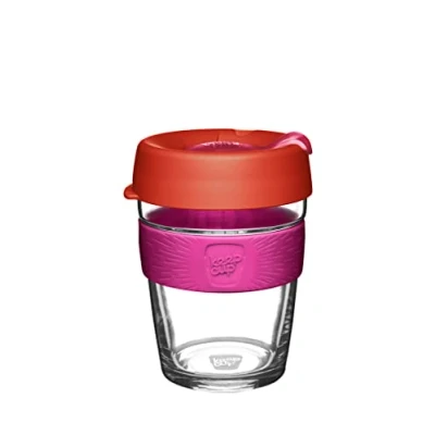 Image of KeepCup Brew, Reusable Coffee Cup Tempered Glass and Splashproof Sipper, M 12oz/340ml Daybreak