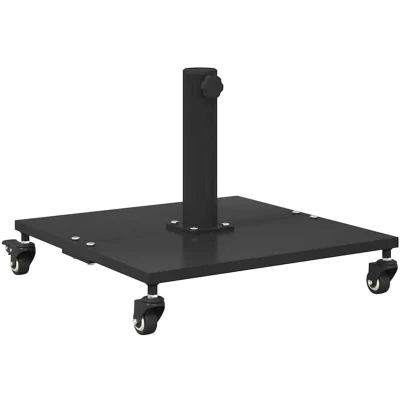 Image of vidaXL Outdoor Umbrella Bases Black 45 x 31.5 cm Steel