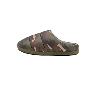 Image of DUNLOP Mens Camouflage Mule Slipper Navy (12/13, Khaki Camo, numeric_12)