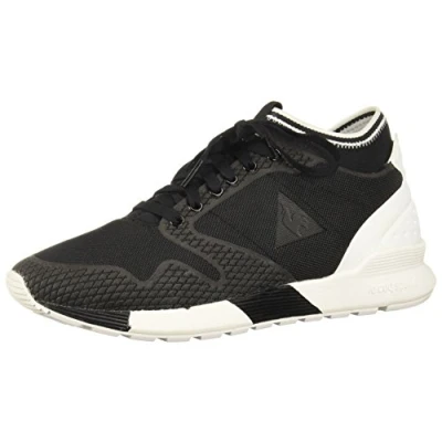 Image of Le Coq Sportif Omicron Tech Modern Mens Black Trainers Size UK 11