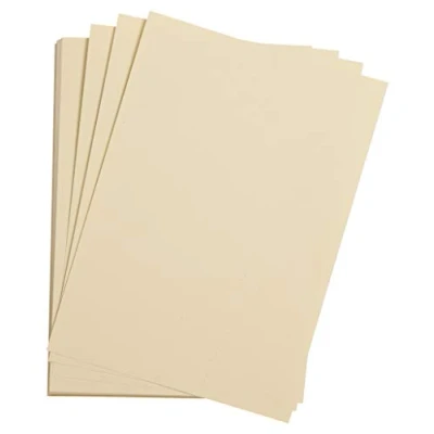Image of Clairefontaine Ref 90782C Etival Coloured Grained Drawing Paper (Pack of 25 Sheets) A3 (42 x 29.7cm) 160gsm Cellulose Art Ivory Acid Free, pH Neutral