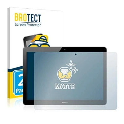 Image of brotect Screen Protector Anti Glare compatible with Huawei MediaPad T3 10 (2 Pack) Matte, Fingerprint Protection Film