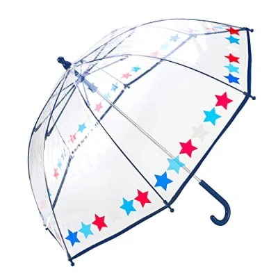 Image of Hartom Rainbow Red White &amp; Blue Stars, Childrens Lightweight, POE Dome Umbrella.