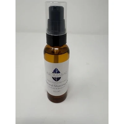 Image of Natural Shaving Oil 60ml Lavender &amp; Bergamot Travel For Men or Women Pre Shave Post 100% Pure